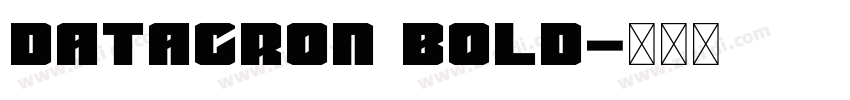 Datacron Bold字体转换